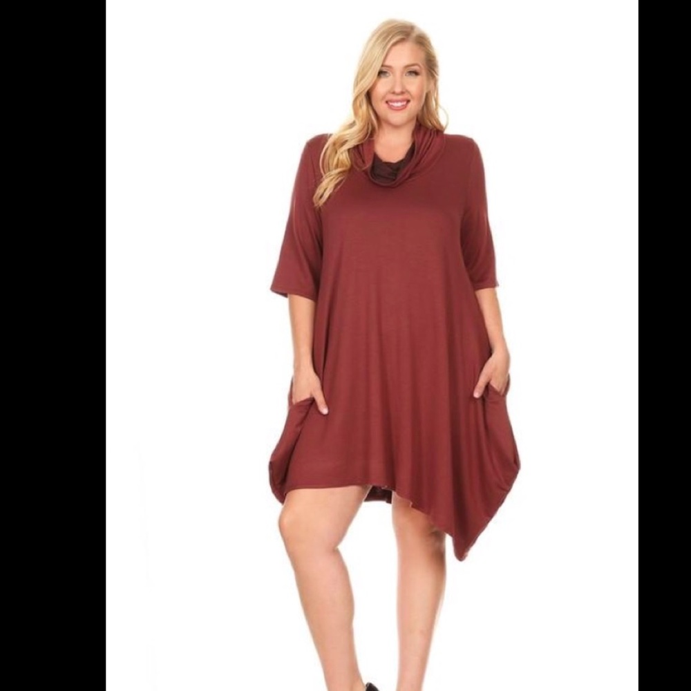 Mid Sleeve Knit Dress - Plus size - Picture 2 of 2